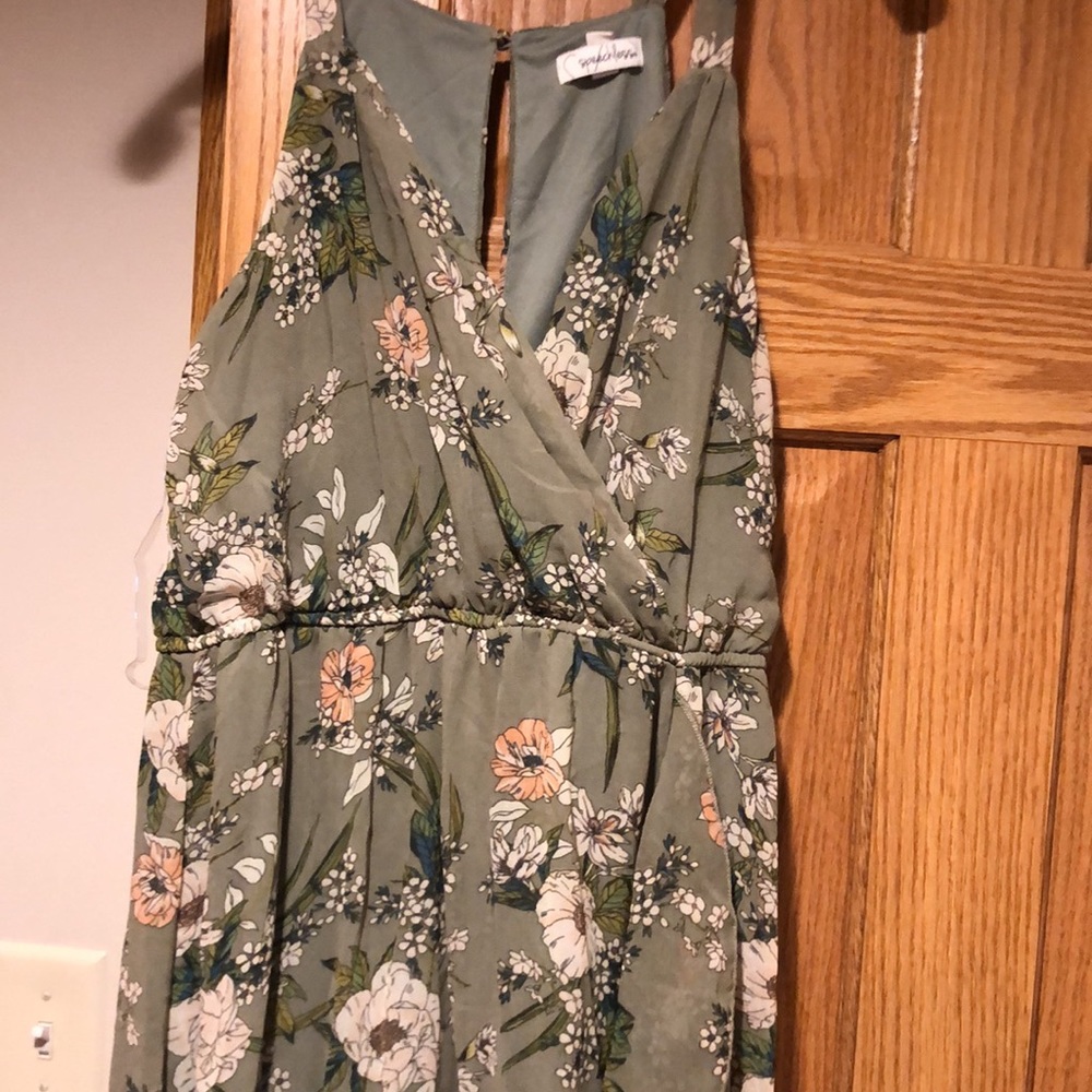 Green Floral dress